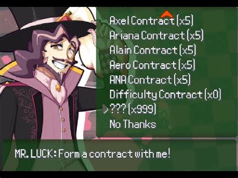 Mr Luck's contracts .